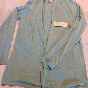 NWT Aqua Rachel Zoe linen shrug, long sleeve, size M